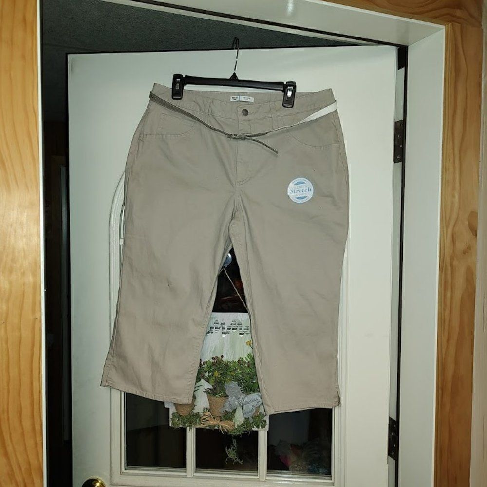 New Lee Riders Beige Slender Stretch Denim Size Women's 16 M